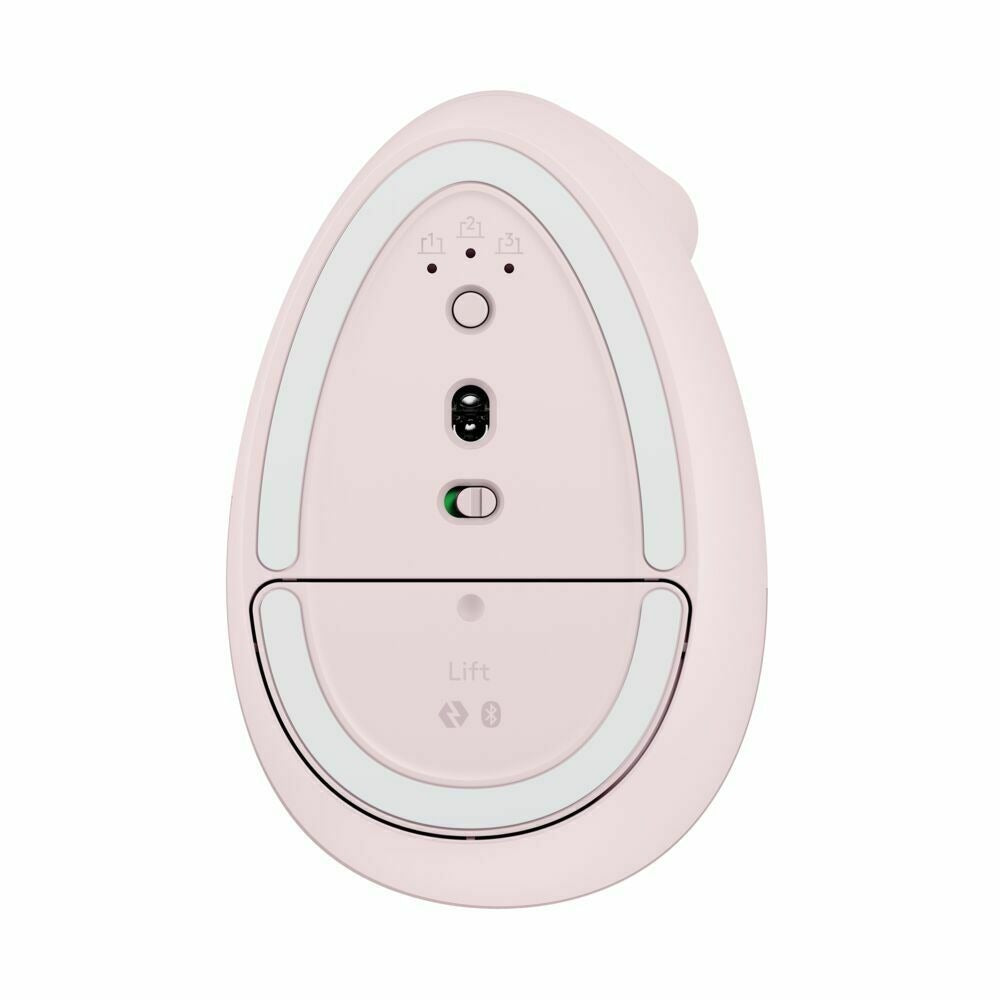 Logitech Lift Vertical Wireless Ergonomic Mouse (Rose) and USB 3.0 Hub
