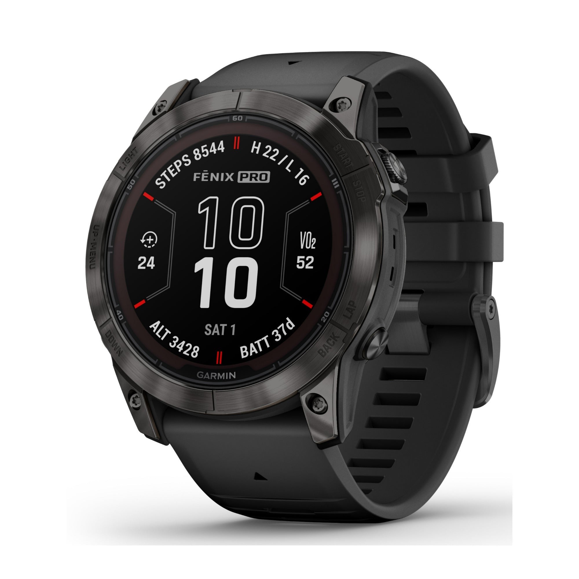Garmin fēnix 7X Pro Sapphire Solar GPS Smartwatch (Carbon Gray/Black Band) (Used)