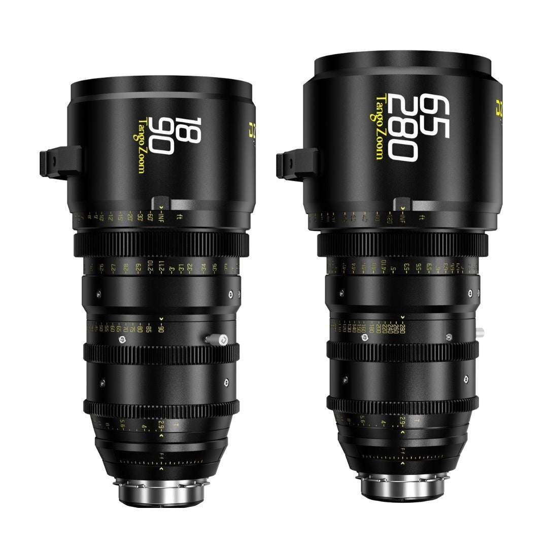 DZOFilm Tango 18-90mm T2.9 and 65-280mm T2.9-4 S35 Zoom Lens Bundle with PL or EF Mount (Black)