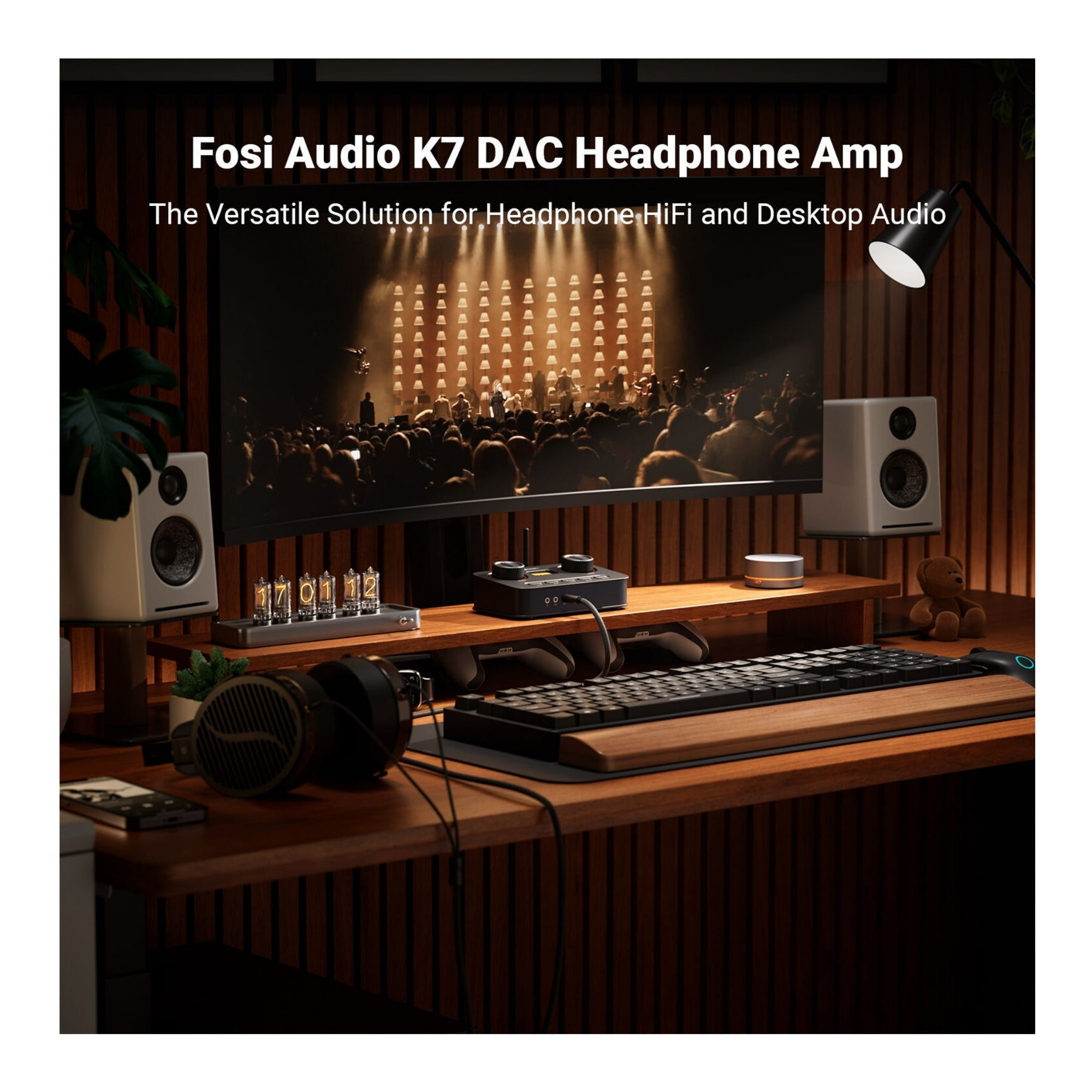 Fosi Audio K7 Desktop USB-C DAC Headphone Amp