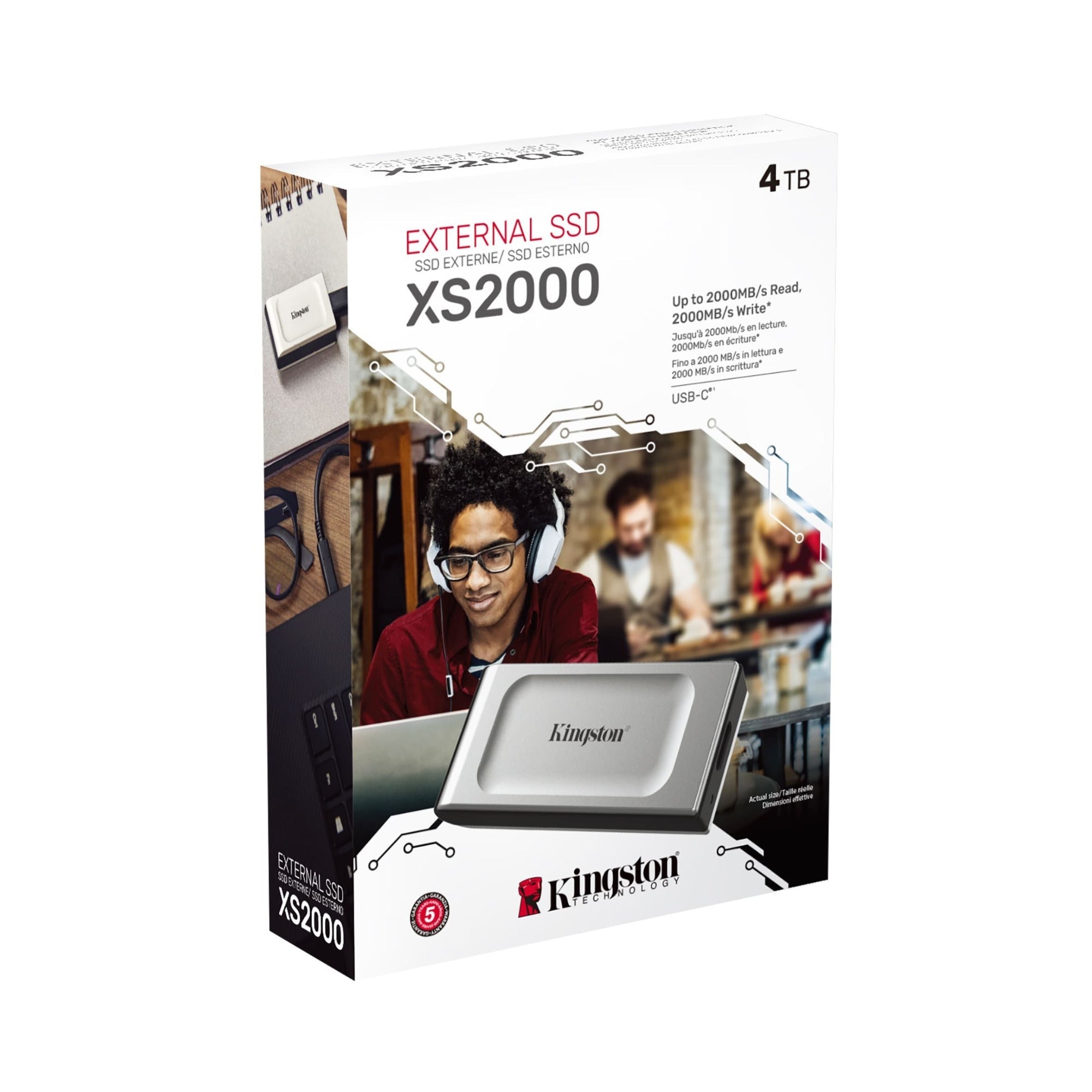 Kingston XS2000 4TB Pocket-Sized High Performance External SSD