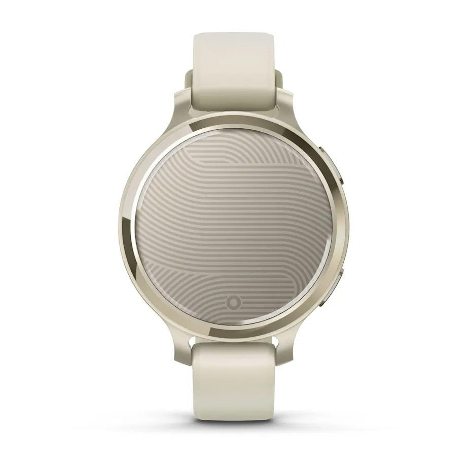 Garmin Lily 2 Active GPS Smartwatch (Lunar Gold, Bone Silicone Band)