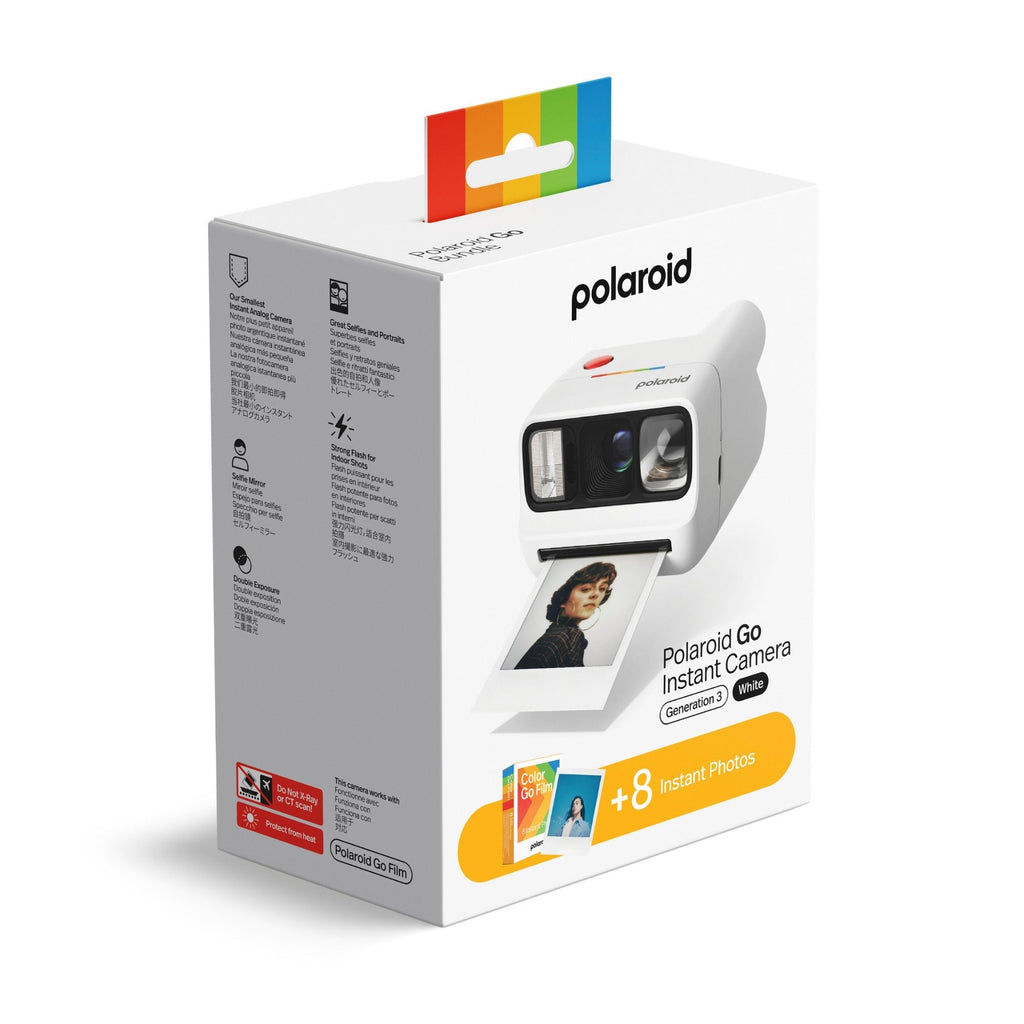 Polaroid Go Gen 3 (White) and Color Film Bundle