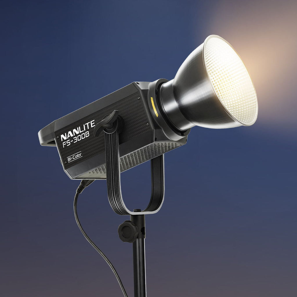 Nanlite FS-300B Bi-Color LED Monolight with Parabolic Softbox (47in) Bundle