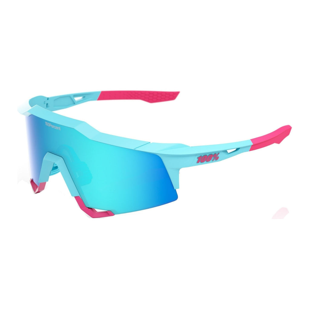 100 Percent Speedcraft LE Tatis 4 Soft Tact Blue Sunglasses with TR90 Frame