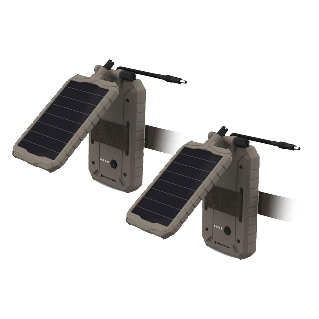 Stealth Cam Lithium Solar Power Panel (2-Pack) with Card Reader