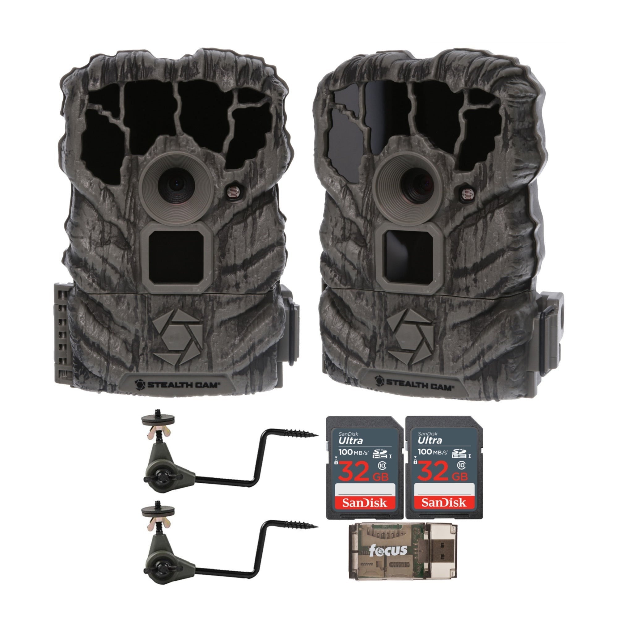 Stealth Cam Browtine 14MP Trail Camera with Video (2-Pack) Bundle
