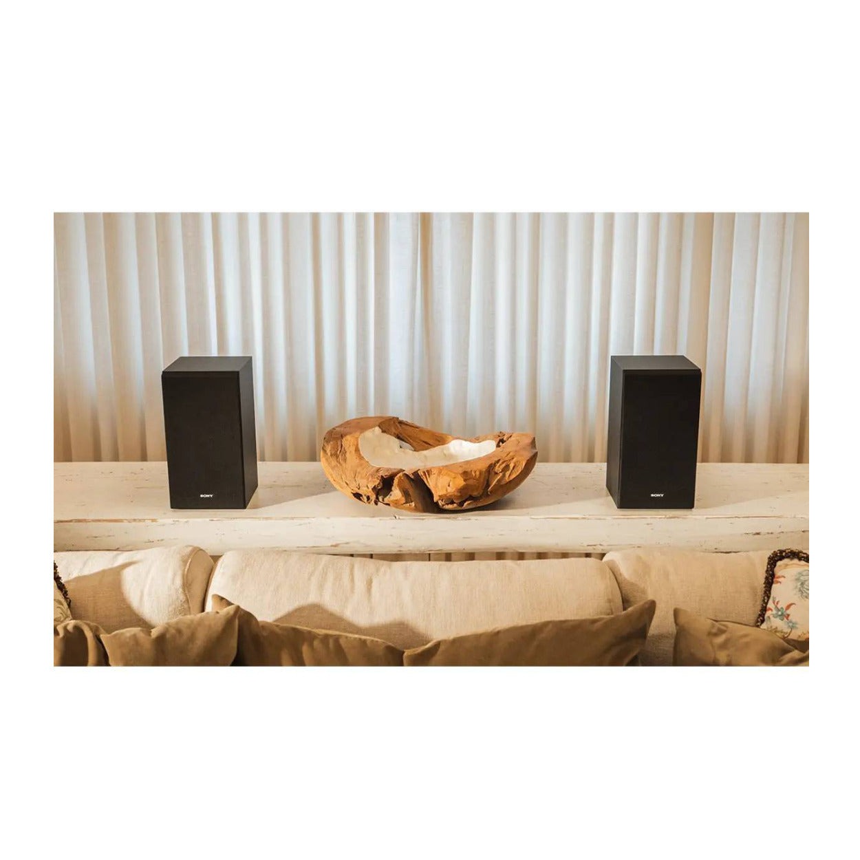 Sony SA-CS9M2 10-Inch Powered Active Subwoofer with Bookshelf Speakers Bundle
