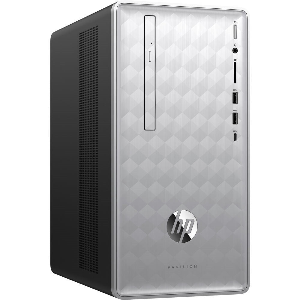 HP Pavilion 590 Desktop PC, Intel Core i7-8700, 8GB RAM + 16GB Intel Optane, 1TB HDD (Certified Refurbished)