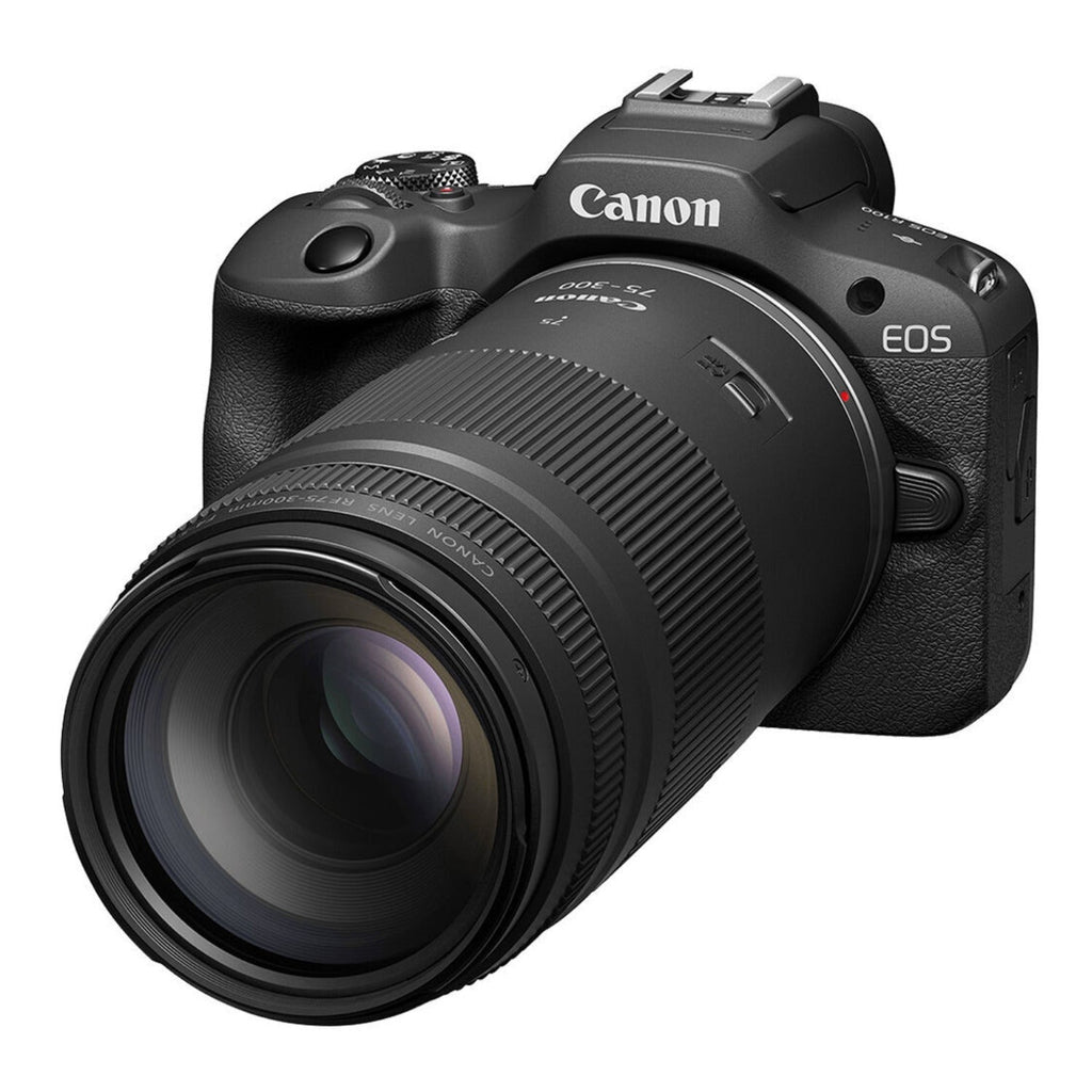 Canon EOS R100 Mirrorless Camera with 18-45mm and 75-300mm Lenses Bundle