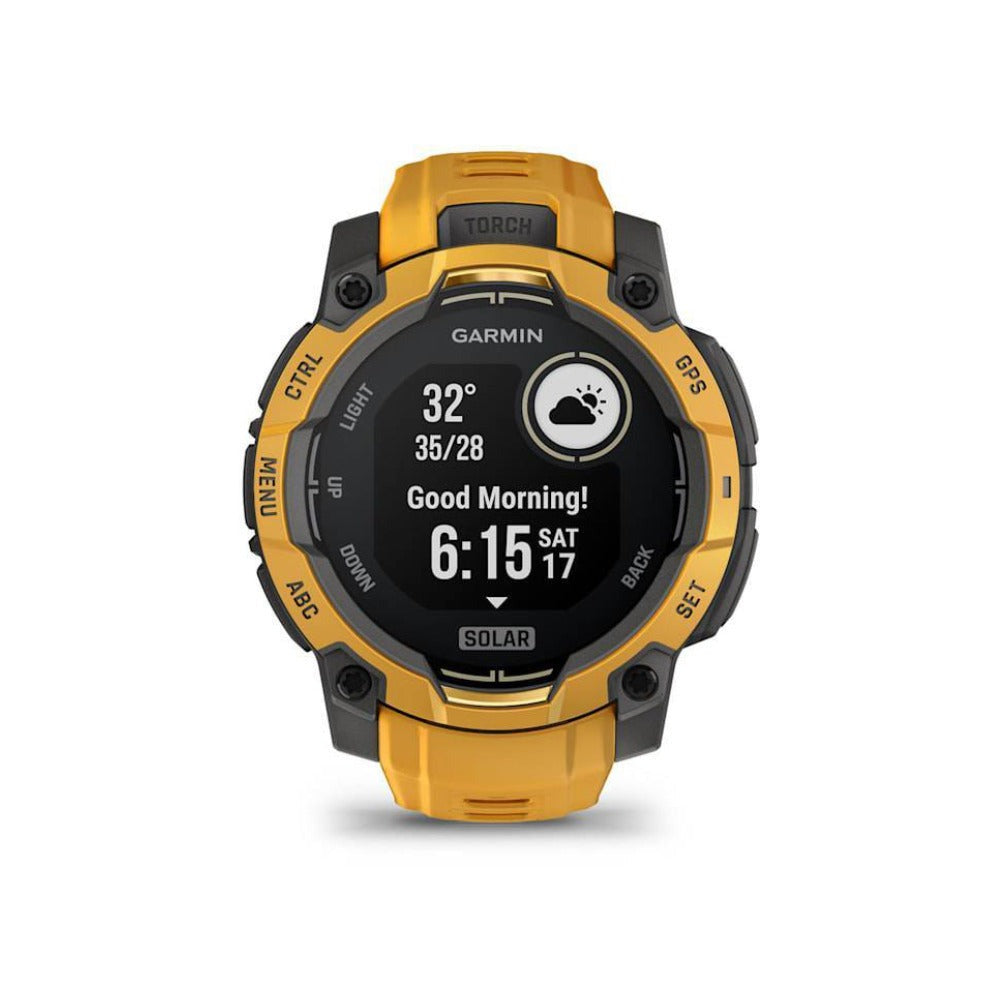 Garmin Instinct 3-45mm Solar GPS Smartwatch (Sunburst, Limited Edition)