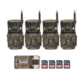 Stealth Cam Revolver Pro 2.0 40MP 360-Degree Brown Cellular Cameras Bundle