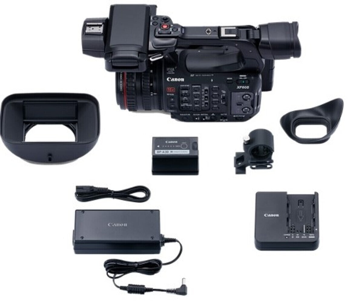 Canon XF605 Professional Camcorder with 4K UHD HDR Image Quality and Slow and Fast Motion Recording