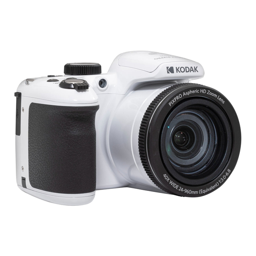 Kodak PIXPRO AZ405 16MP Astro Zoom Digital Camera (White) Bundle with SD Card