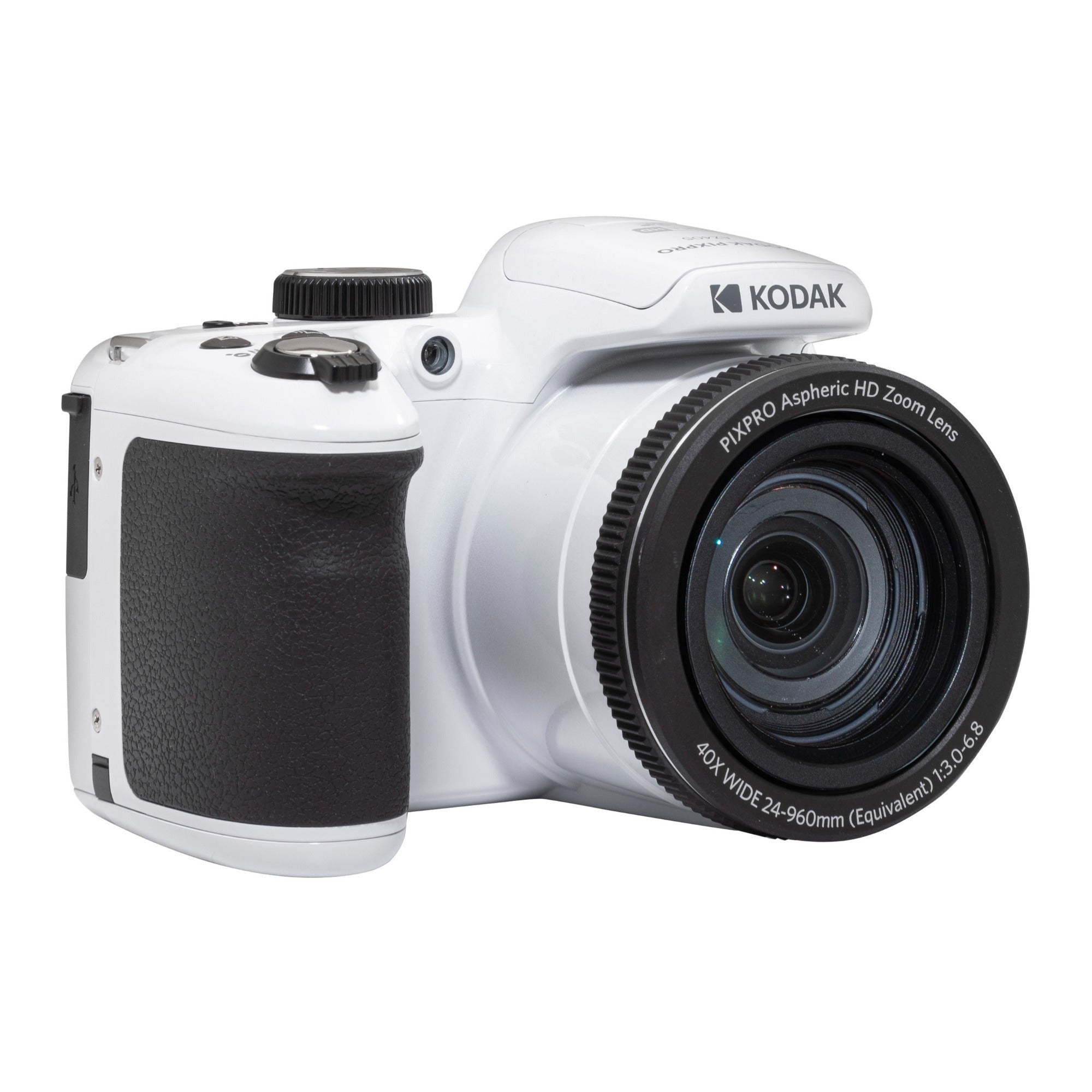 Kodak PIXPRO AZ405 16MP Astro Zoom Digital Camera (White) Bundle with SD Card