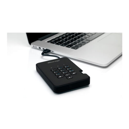 iStorage diskAshur2 USB 3.1 2TB Encrypted Portable HDD (Phantom Black)