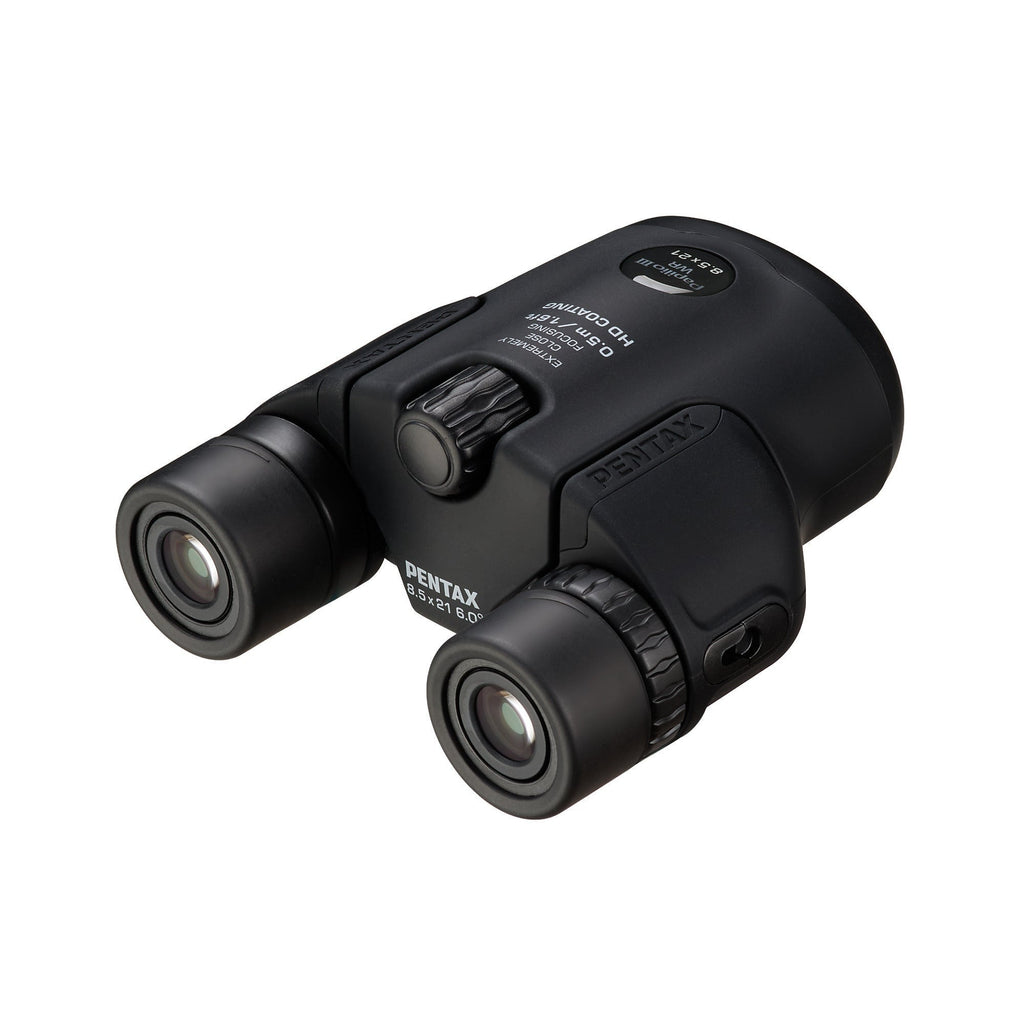 Pentax Papilio III 8.5x21 WR Binoculars with HD Coated 50cm Close Focus (Black)