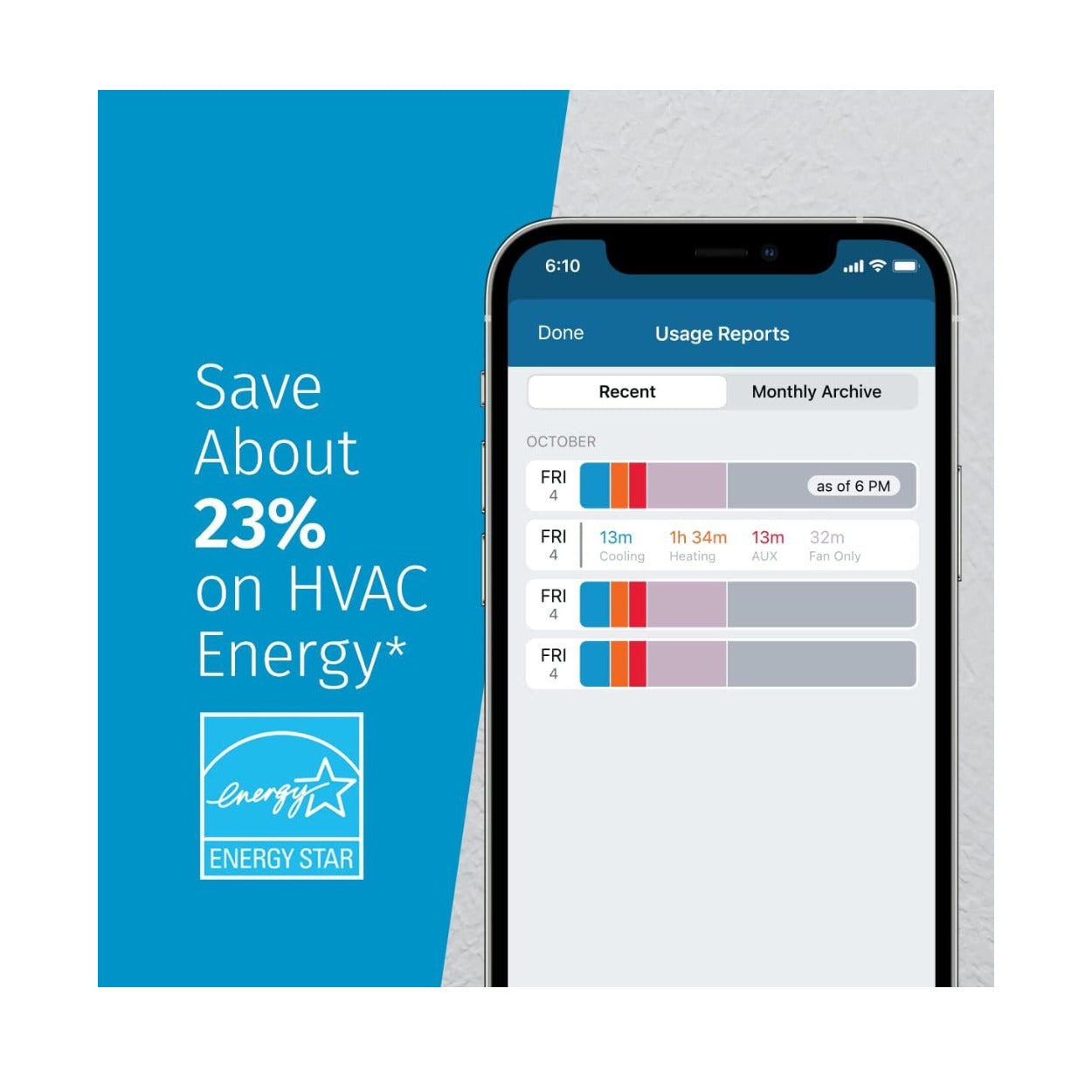Emerson Sensi Touch Smart Thermostat (Black)