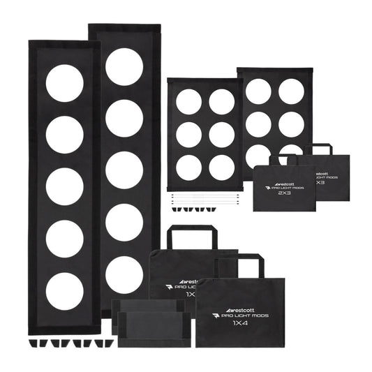 Westcott Pro Light Adjustable Corner System and Hook-And-Loop Tape Mods 1 x 4 (2-Pack) Bundle
