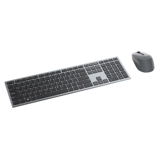 Dell Premier Multi-Device Wireless Bluetooth Keyboard and Mouse Combo with USB Receiver (Titan Gray)