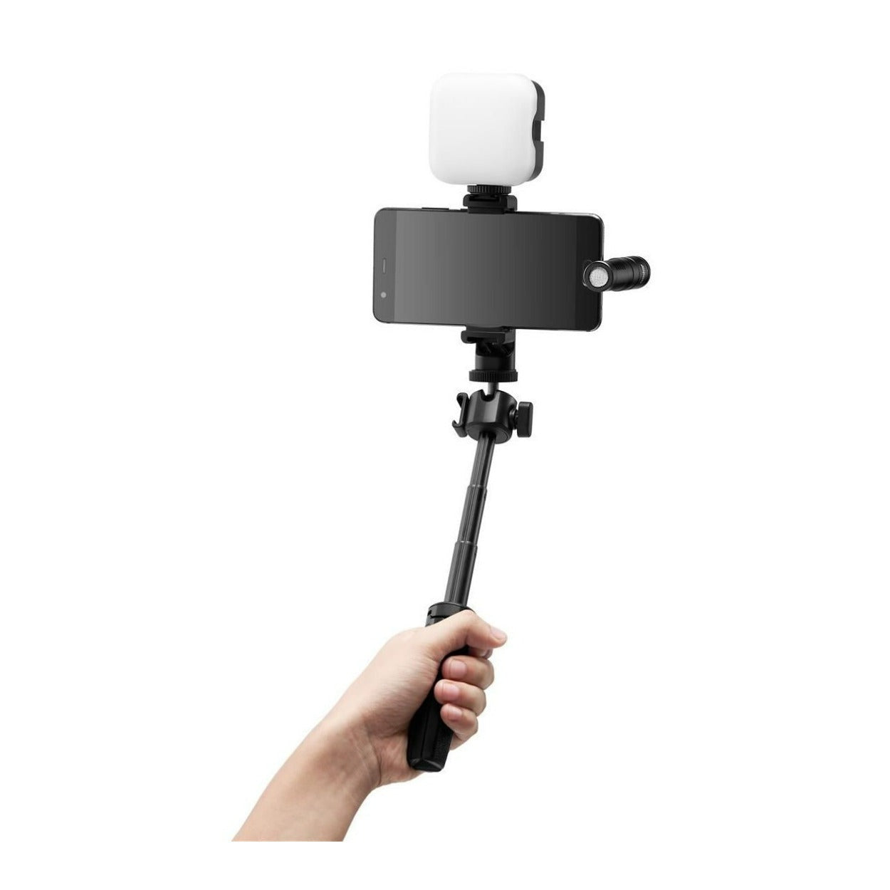 Godox Vlogging Kit with 3.5mm Universal Edition LED6Bi Bi-Color LED Video Light and Compact Size