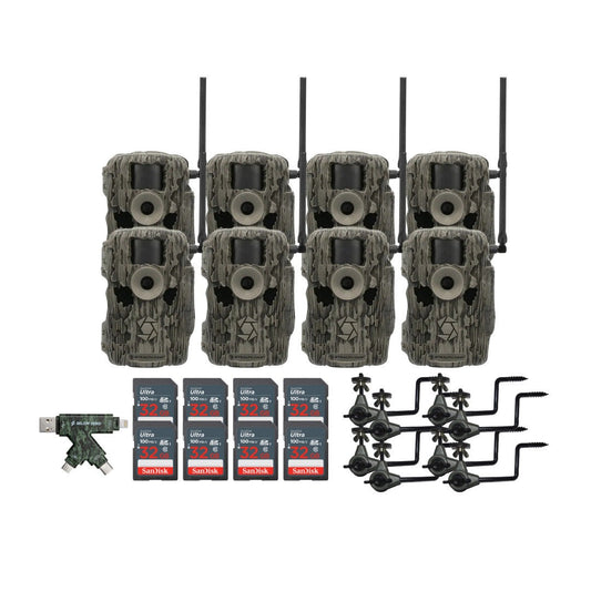 Stealth Cam 36MP Fusion Max Cellular Trail Camera with 80-Feet Detection Range (2-Pack) x 4 Bundle