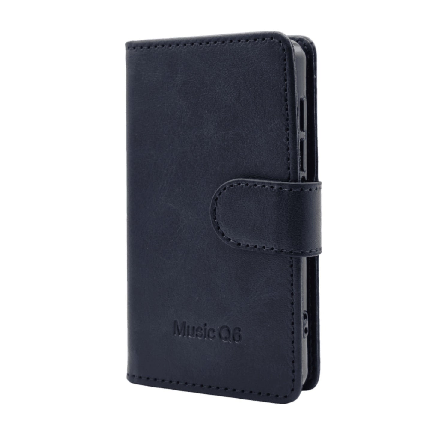 Samvix Leather Book Case for Q6 Music Player (Blue)