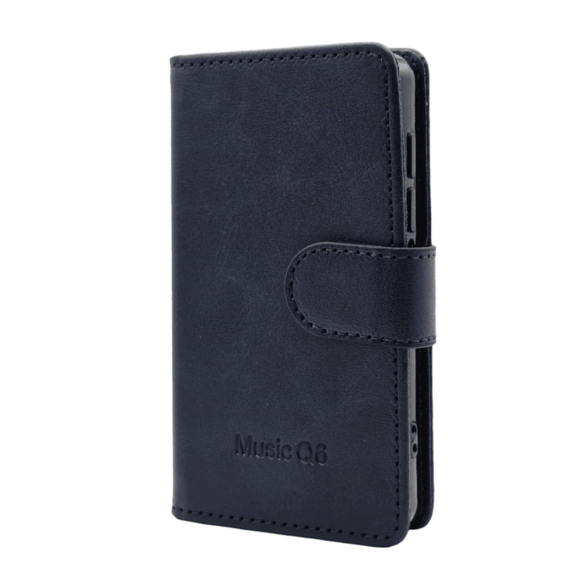 Samvix Leather Book Case for Q6 Music Player (Blue)