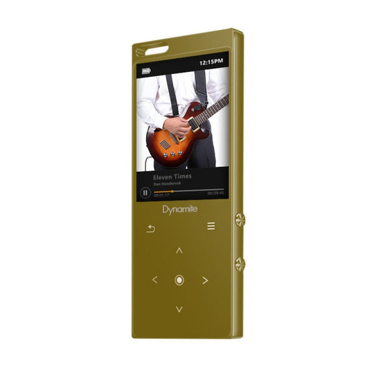 Samvix Dynamite Kosher 8GB MP3 Player with Bluetooth, Touch Buttons, & Voice Recorder (Gold)