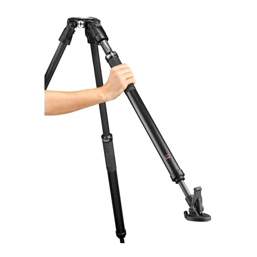 Manfrotto 504X Fluid Video Head with 635 FAST Single Carbon Leg