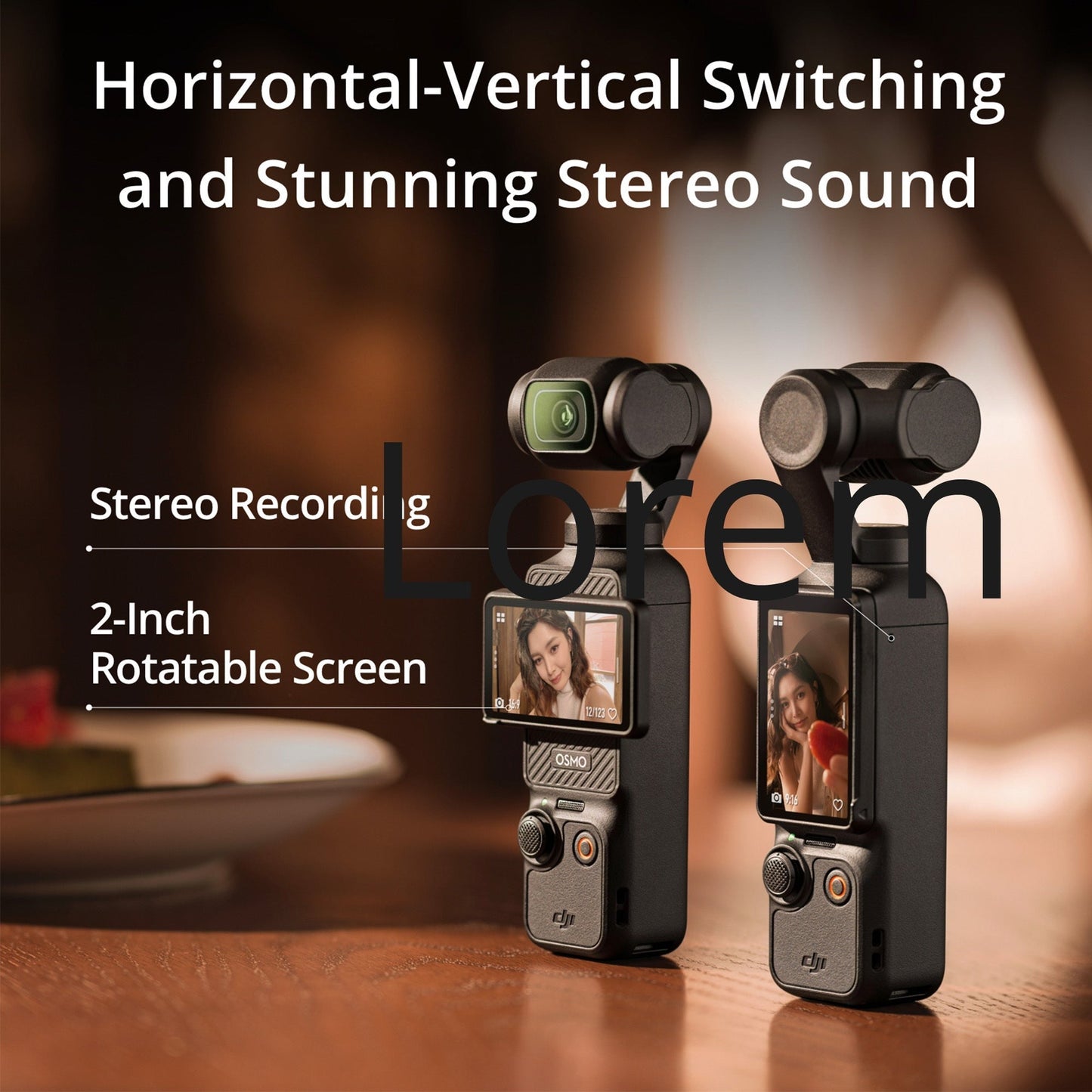 DJI Osmo Pocket 3 with Hard Case Cover, Magnetic Fill-in light, and Tempered Glass Screen Protectors