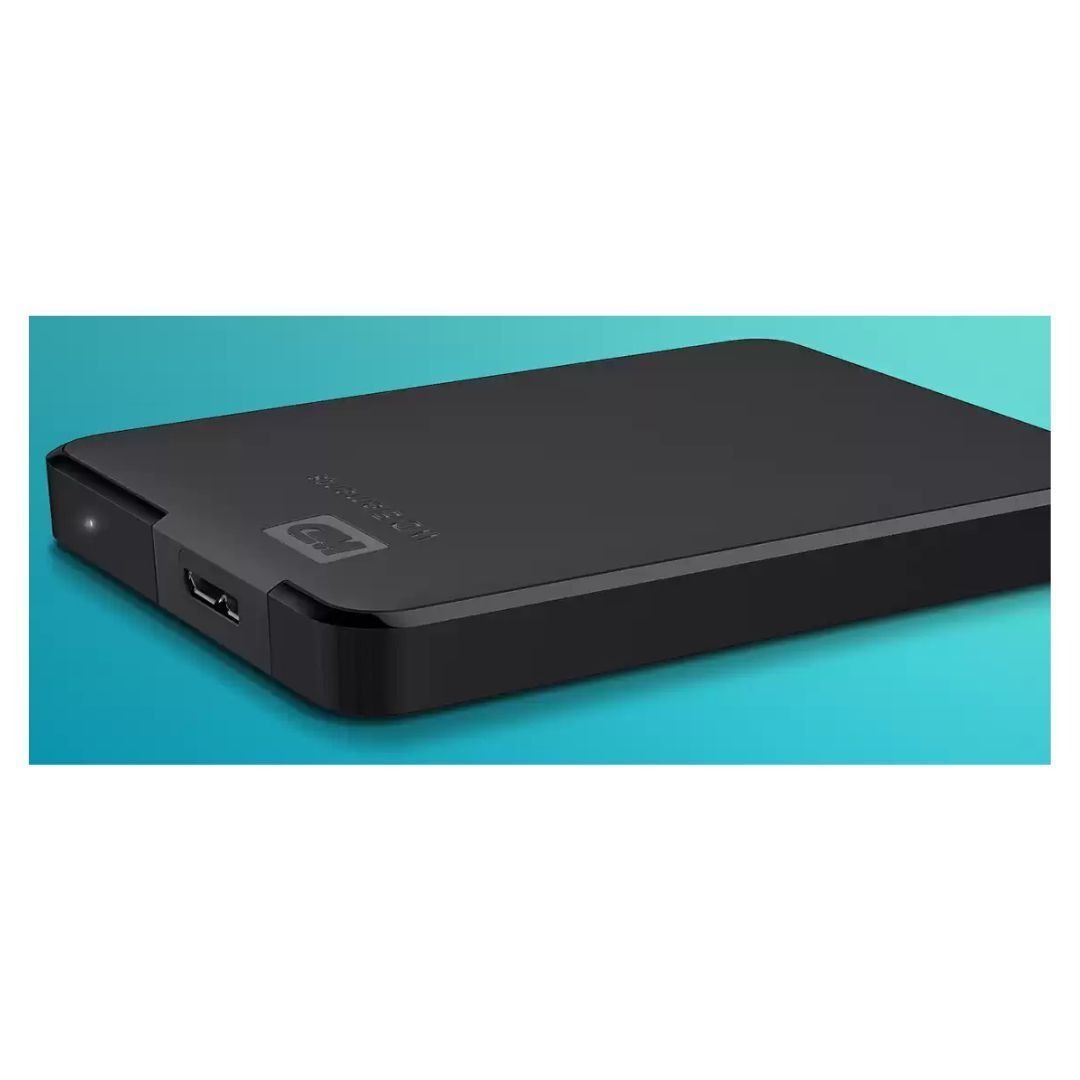 Western Digital Elements Portable External Hard Drive for Fast Data Transfer (1TB, Black)