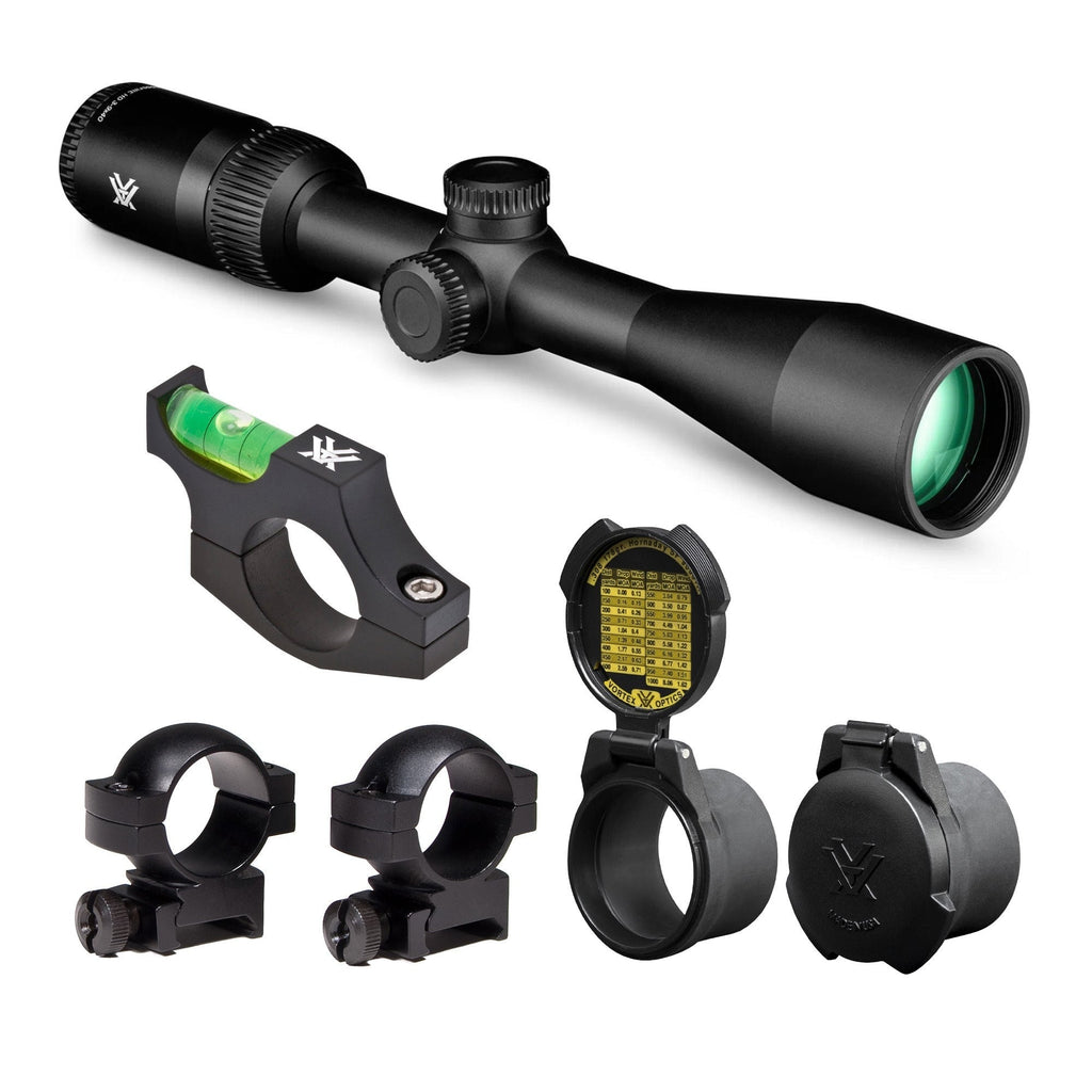 Vortex Optics Crossfire HD 3-9x40 SFP Muzzleloader BDC MOA with RING-M Bundle