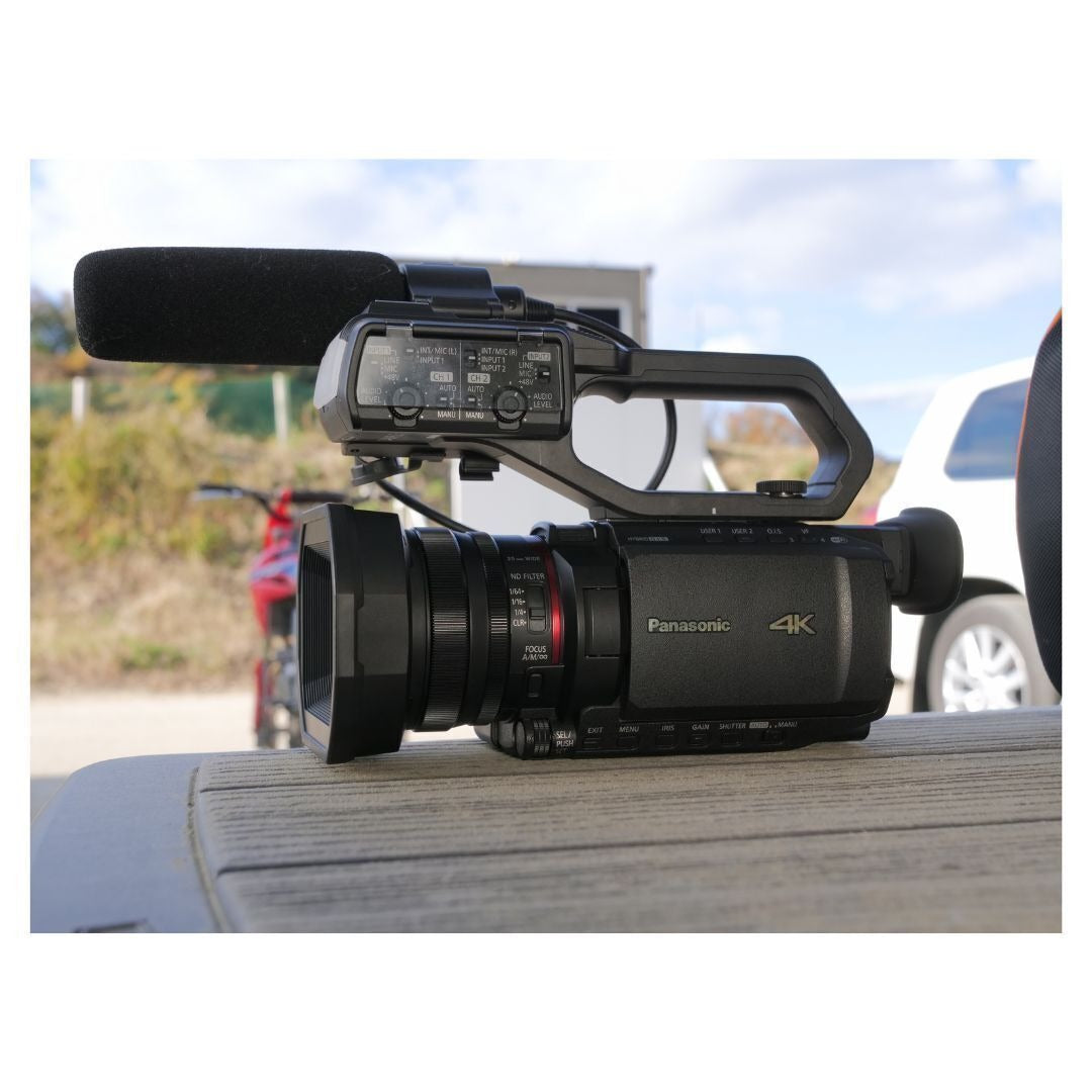 Panasonic X2100 4K 60p Portable Director's Camcorder with Two 128GB V60 UHS-II SD Card
