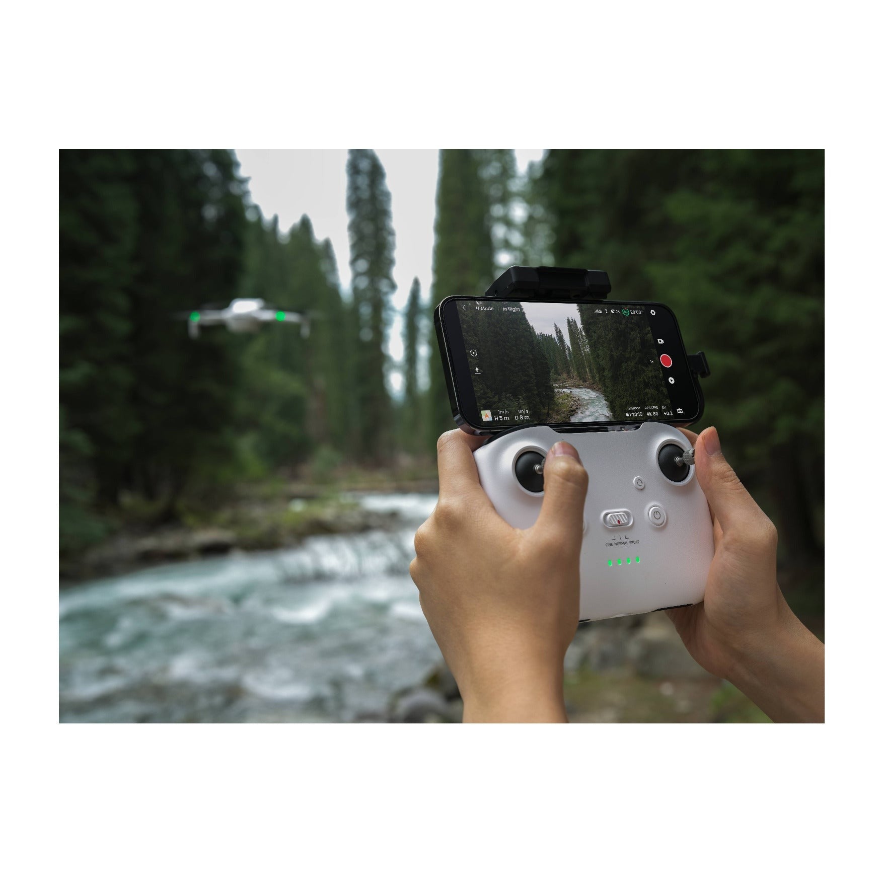 SKYROVER S1 Mini Camera Drone Combo with 4K/60fps Video, 3-Axis Gimbal (White)