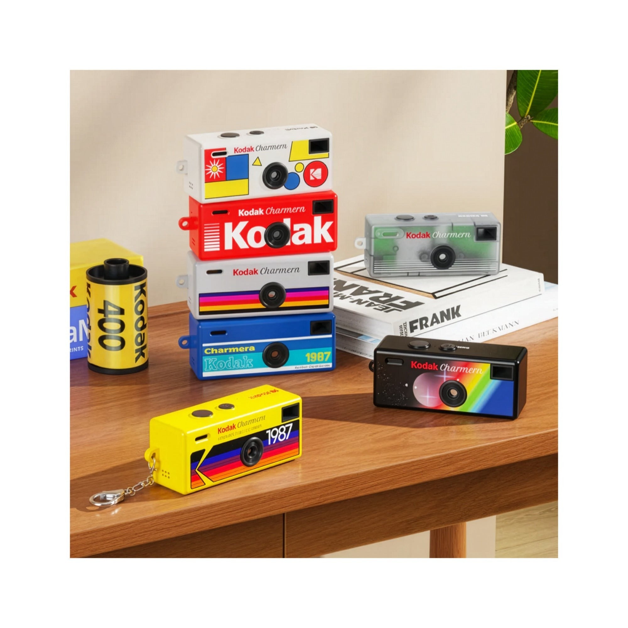 Kodak Charmera Key Chain Digital Camera (2-Pack) with 32GB Memory Card & Reader Bundle