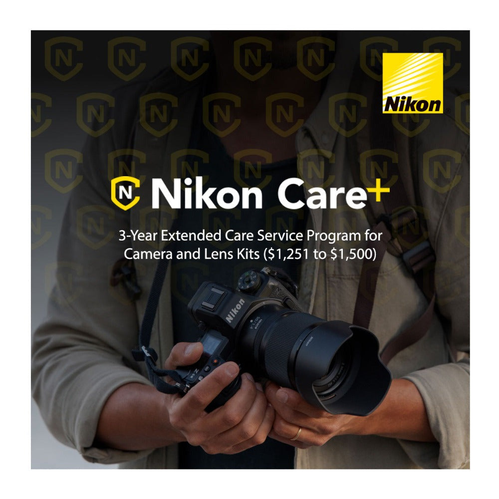 Nikon Care+ 3-Year Extended Warranty Plan for Cameras and Lenses Kit ($1,251-$1,500)