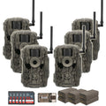 Stealth Cam 36MP Fusion Max Cellular Trail Camera 6-Pack with Fieldmax Lithium 6-Pack Bundle