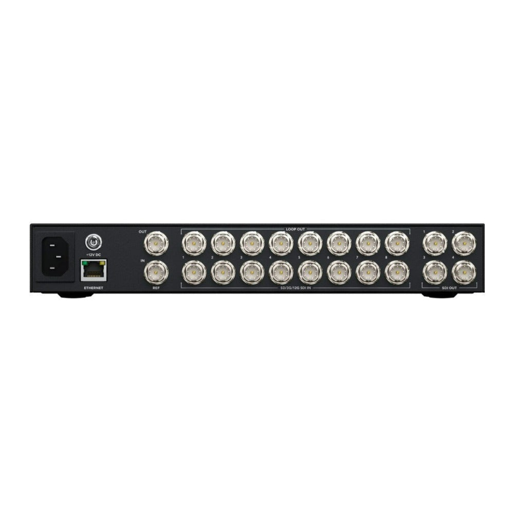 Blackmagic Design Videohub Mini 8x4 12G Compact Video Router with 12G-SDI Connection (Black)