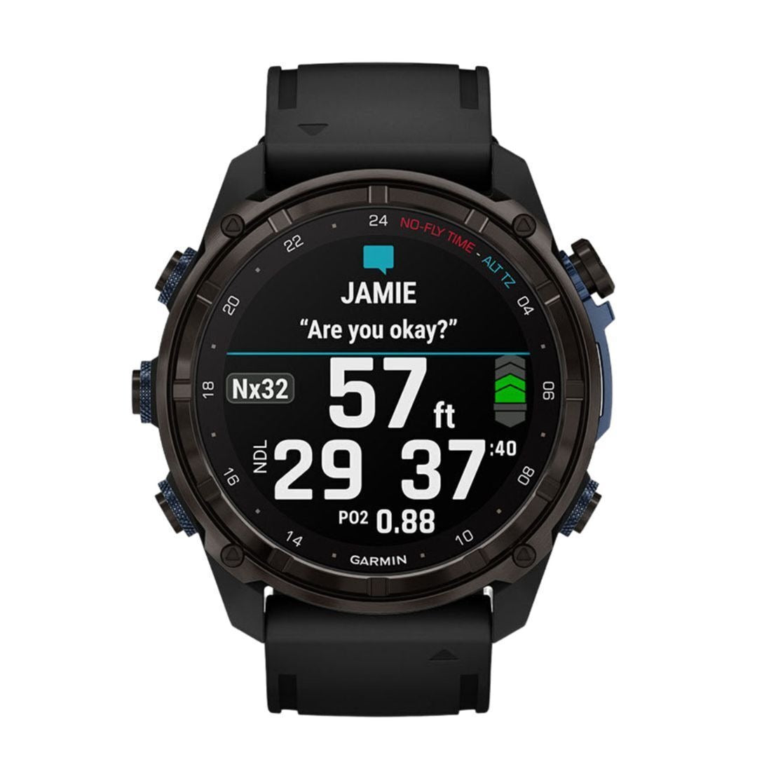 Garmin Descent Mk3i Watch Style-Dive Computer (51mm, Carbon Gray with Black Silicone Band)