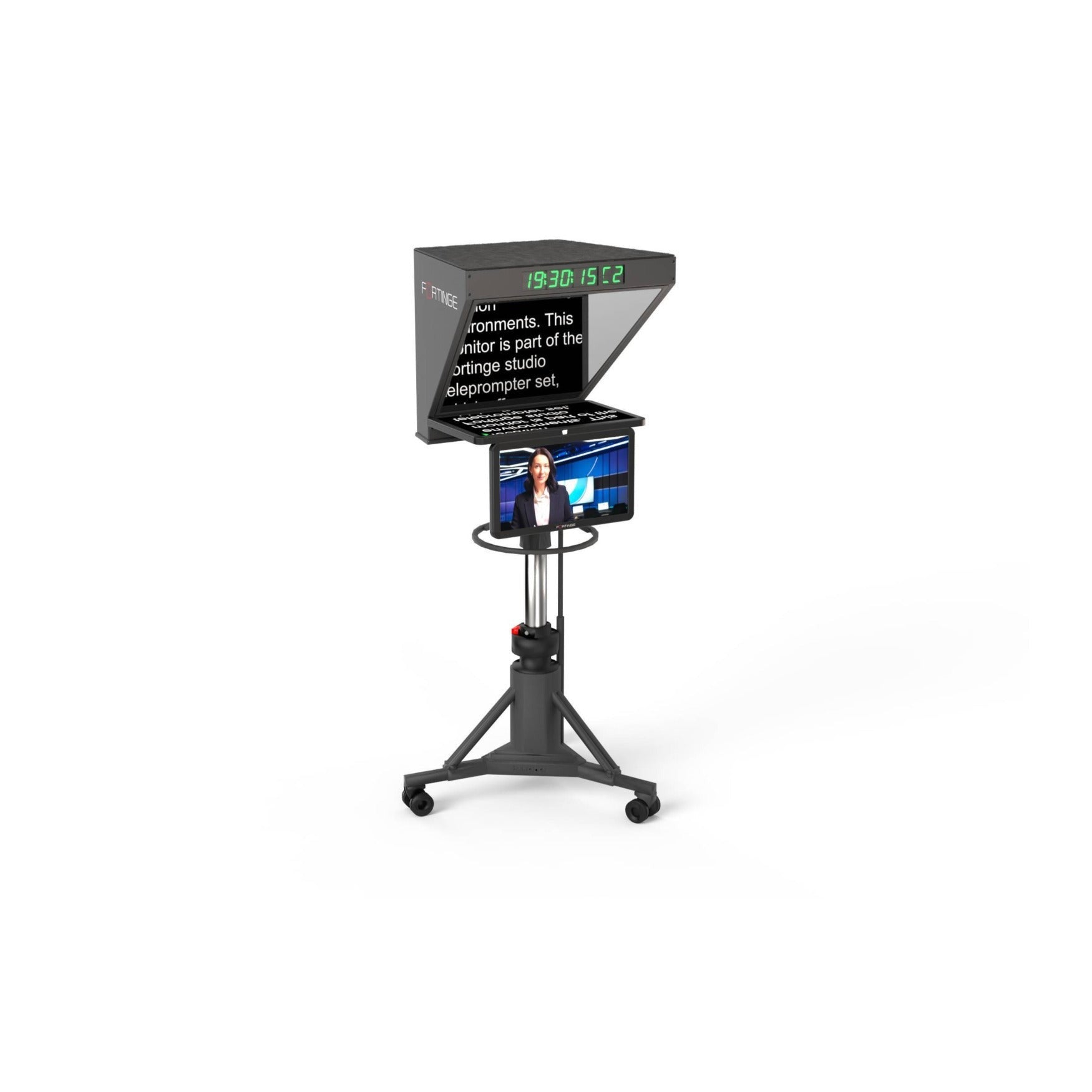 Fortinge ROBO 19-Inch High-Brightness Studio Teleprompter with SDI Input/Output