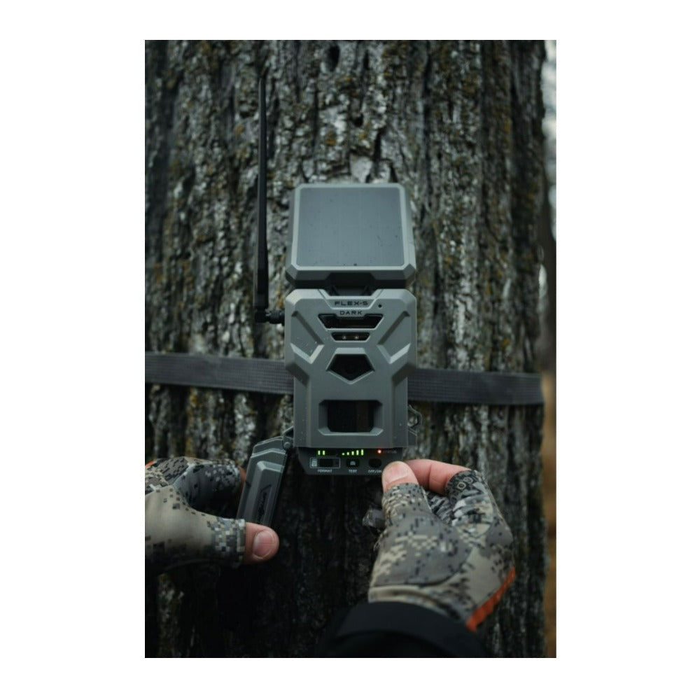 Spypoint Flex-S-Dark Solar Trail Camera with Panel (4 Pack) with Accessories
