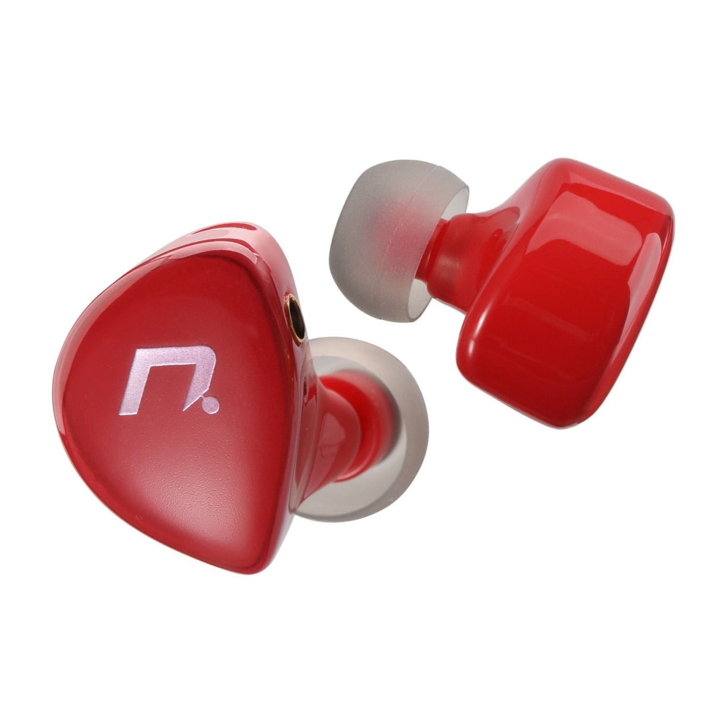 NXEars Sonata High-Performance AGL IEM Earphones with Silver Plated MMCX Cable (Red)