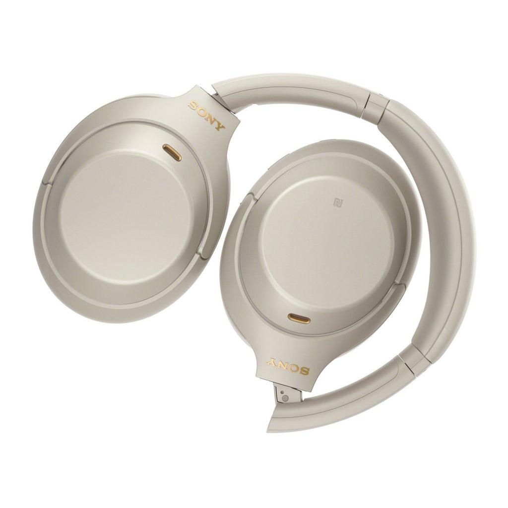Sony WH-1000XM4 Wireless Noise Canceling Over-Ear Headphones (Silver) Bundle