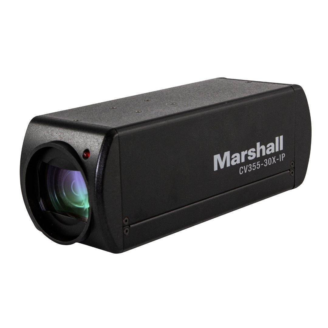 Marshall CV355-30X-IP HD60 Zoom Camera with 8.5MP HD Sensor and 25x Optical Zoom Block (Black)