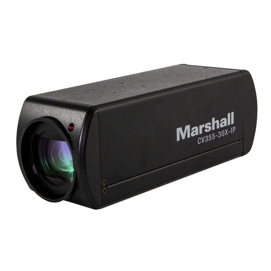 Marshall CV355-30X-IP HD60 Zoom Camera with 8.5MP HD Sensor and 25x Optical Zoom Block (Black)