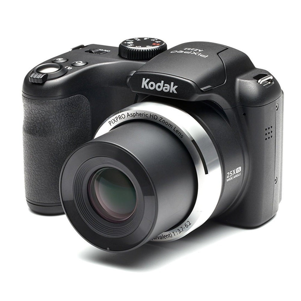 Kodak PIXPRO AZ252 16MP Digital Camera (Black) with 32GB SD Card and Case