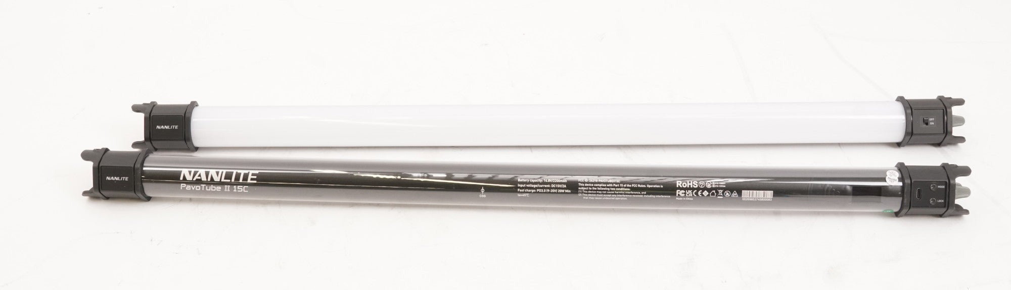 Nanlite PavoTube II 2' 15C RGB LED Tube Light 2-Light Kit with 2700-7500K CCT (Used)