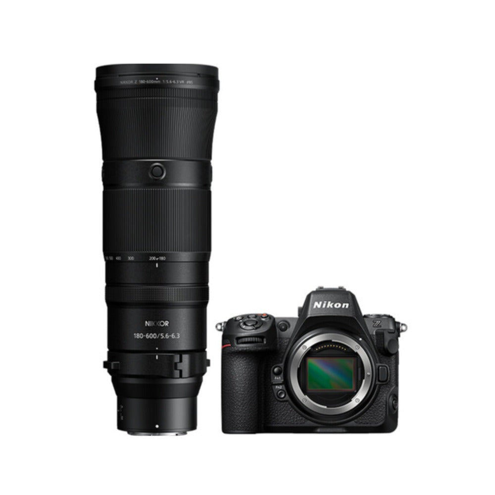 Nikon Z8 Mirrorless Camera with 180-600mm f/5.6-6.3 Lens Kit and Accs Bundle