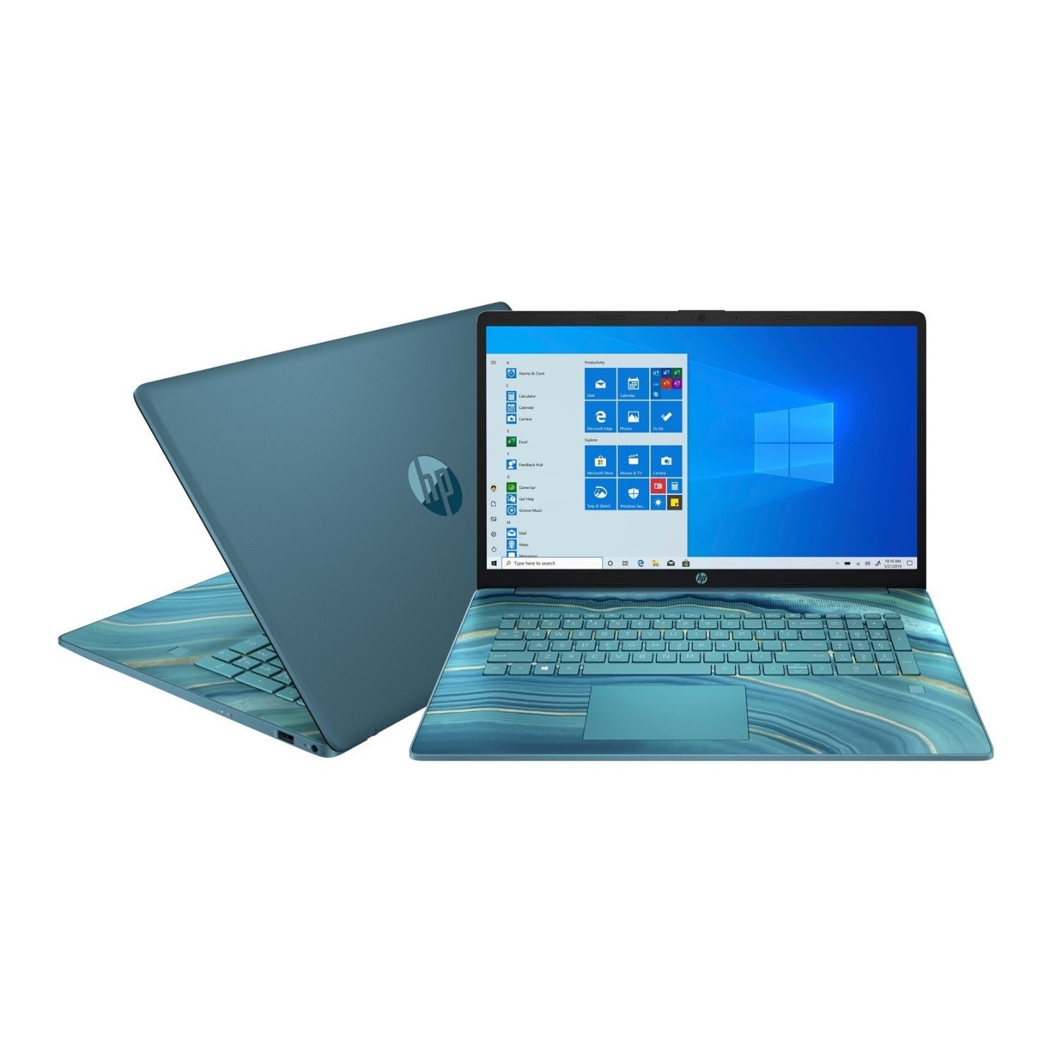 HP 17-CN 17.3" HD+ Touchscreen Laptop, Intel Pentium Gold, 8GB RAM, 512GB SSD, Windows 11 (Underwater Teal) (Certified Refurbished)